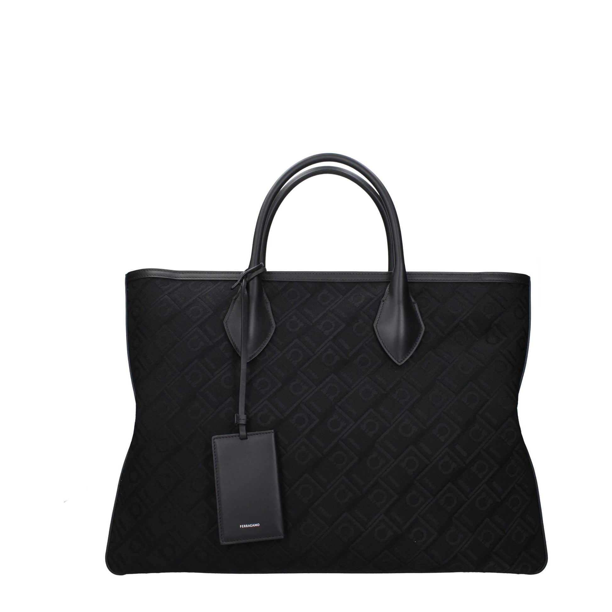 Sac à main en tissu noir Salvatore Ferragamo