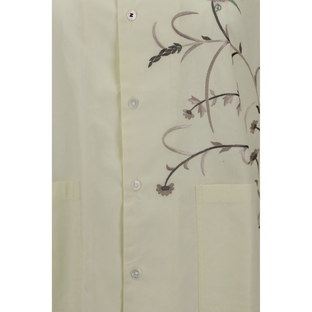 Baziszt Bicolor Cotton Pattern Shirt