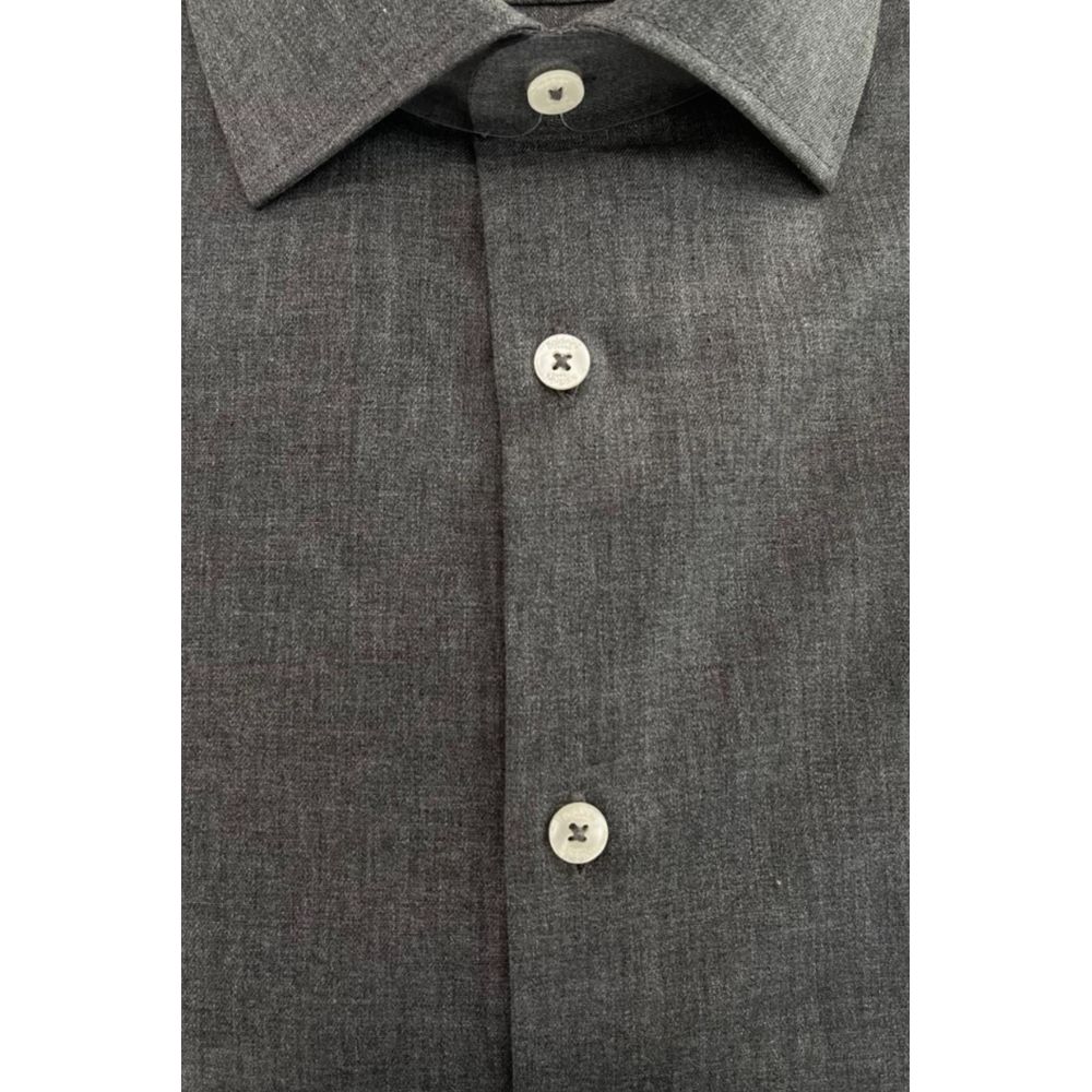 Baldinini Trend Grey Dress Shirt for Men detail view