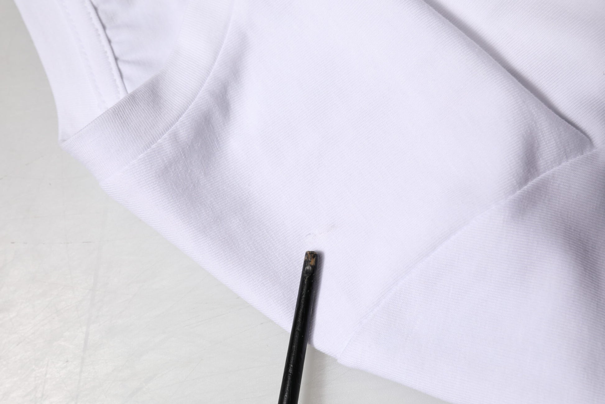 T-shirt John Richmond en coton stretch imprimé blanc à col rond