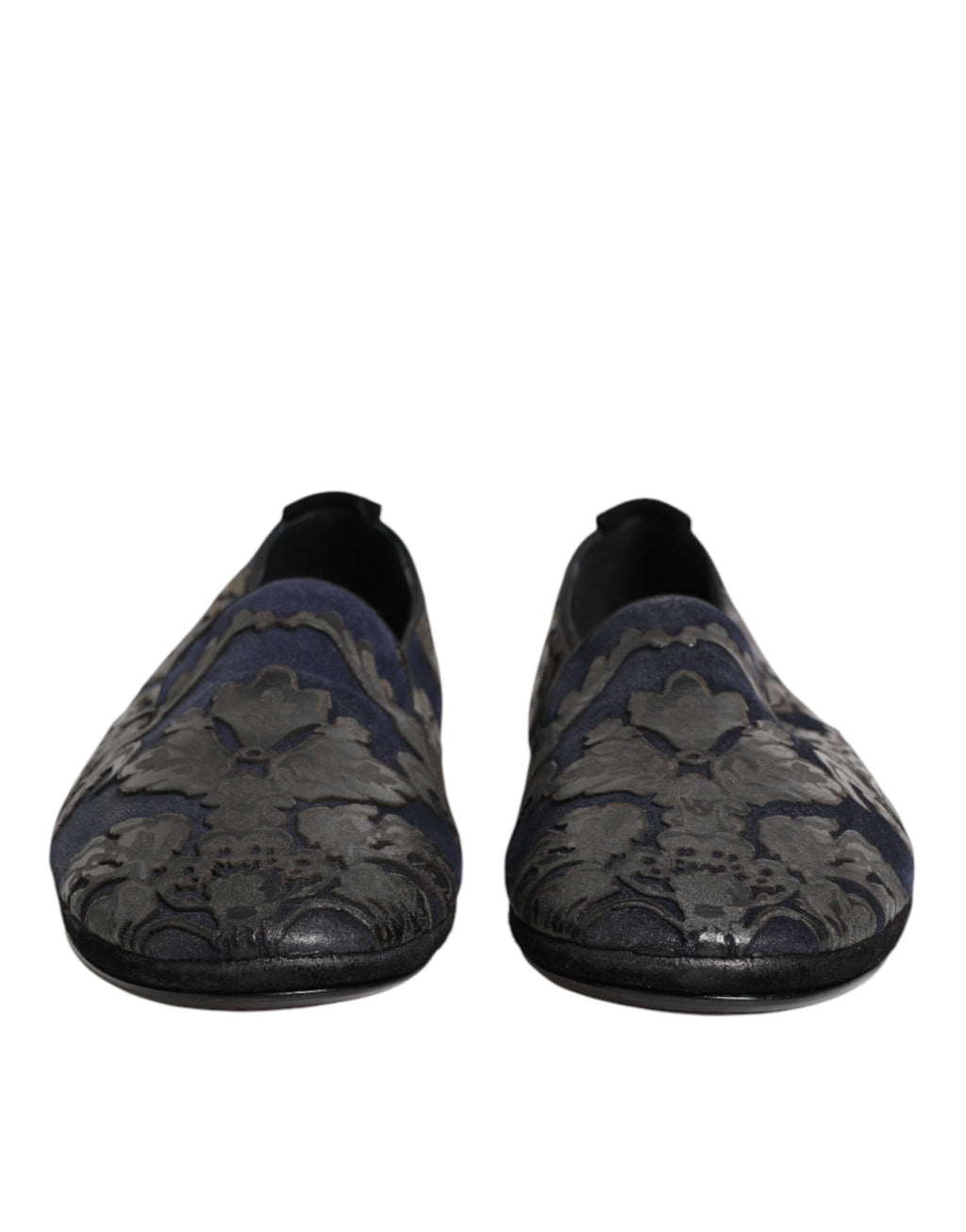 Chaussures Mocassins Dolce & Gabbana en Cuir Jacquard Noir à Enfiler