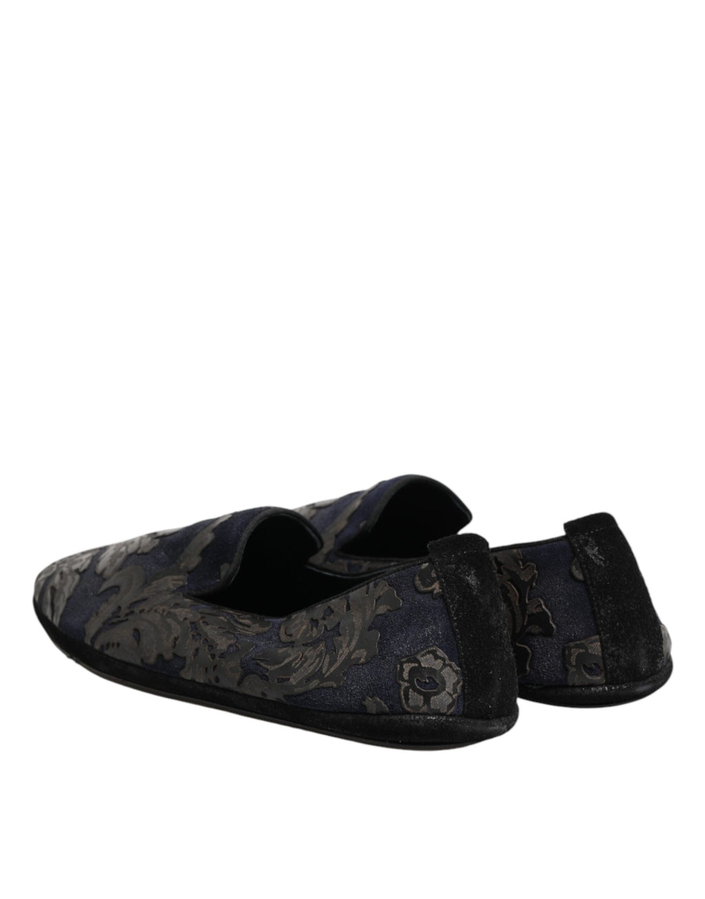 Chaussures Mocassins Dolce & Gabbana en Cuir Jacquard Noir à Enfiler