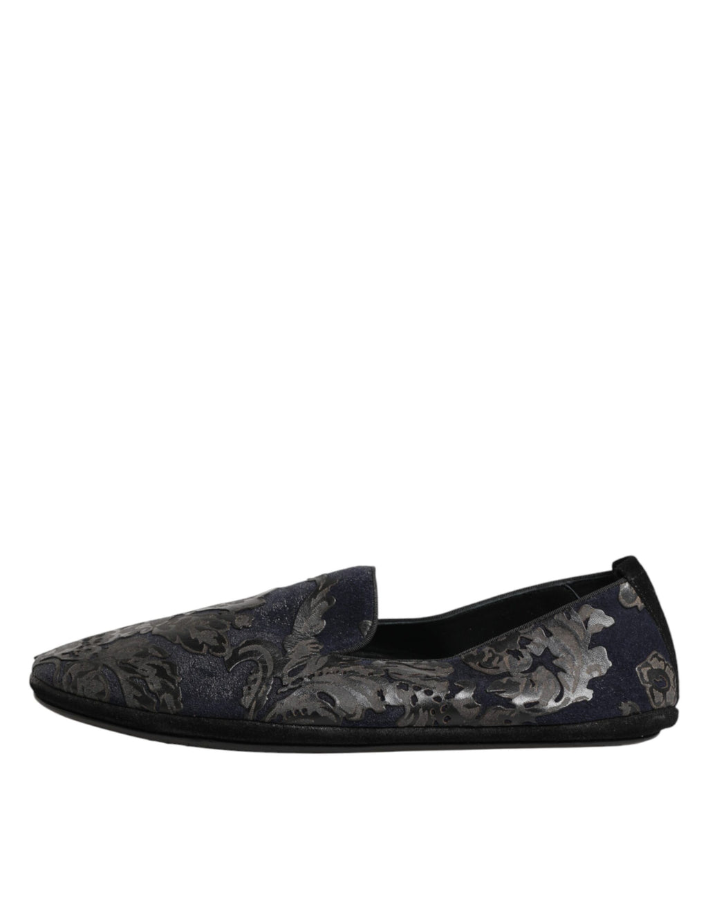 Chaussures Mocassins Dolce & Gabbana en Cuir Jacquard Noir à Enfiler