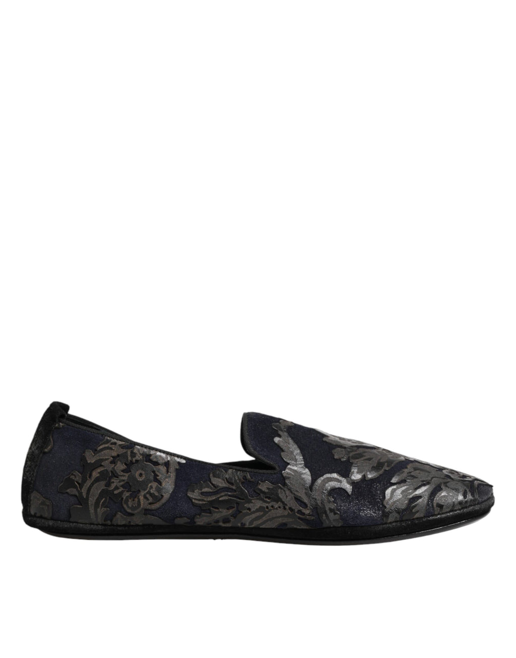 Chaussures Mocassins Dolce & Gabbana en Cuir Jacquard Noir à Enfiler