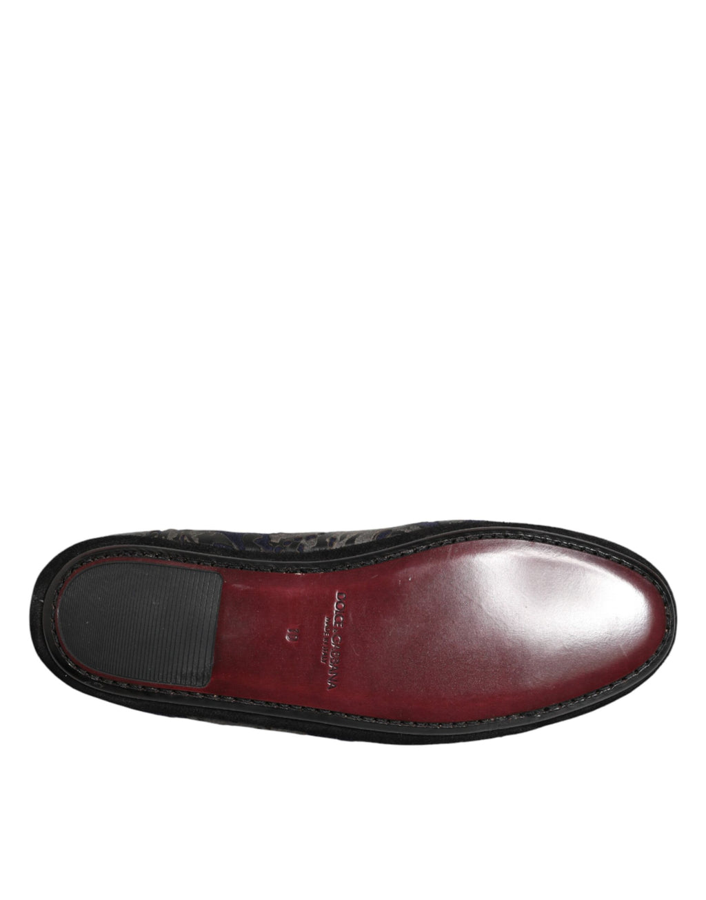 Chaussures Mocassins Dolce & Gabbana en Cuir Jacquard Noir à Enfiler