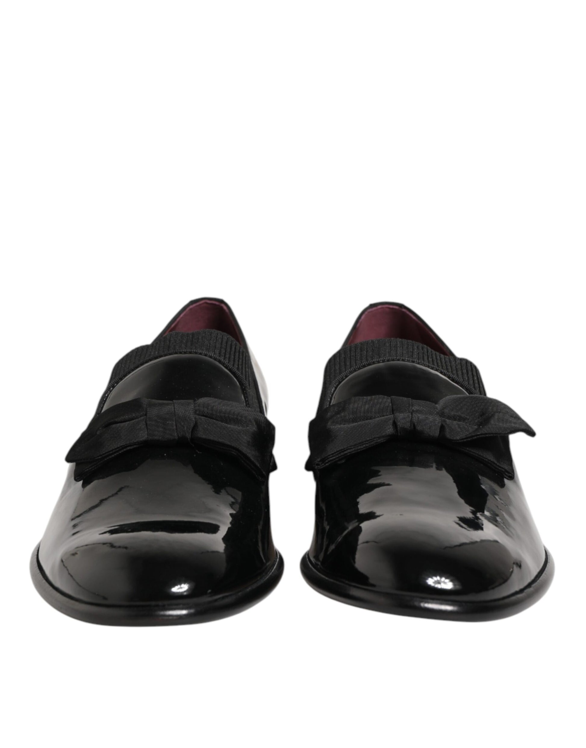 Dolce & Gabbana Black Leather Slip On Dress Men Loafers Shoes