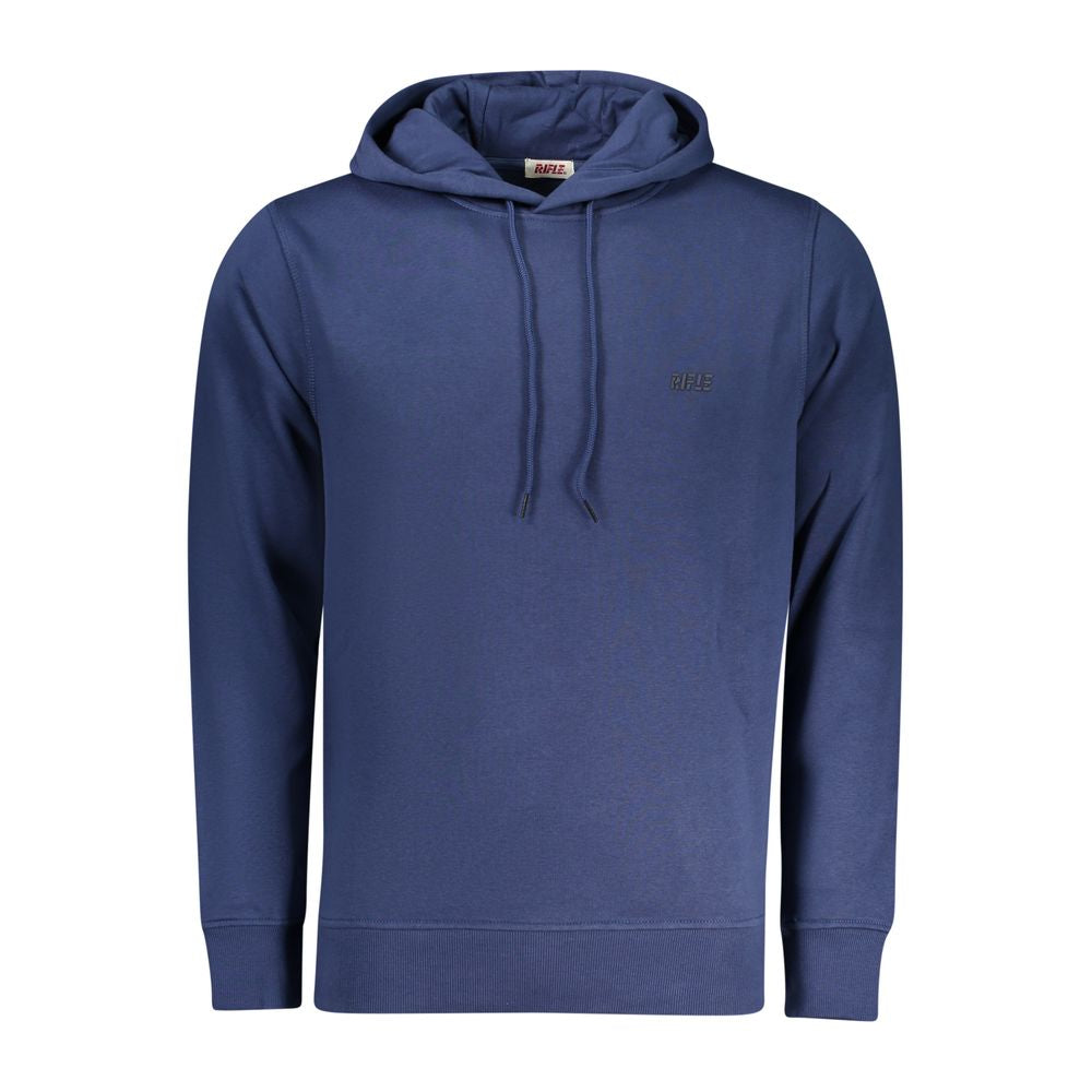 Sweat-shirt en coton bleu fusil pour homme