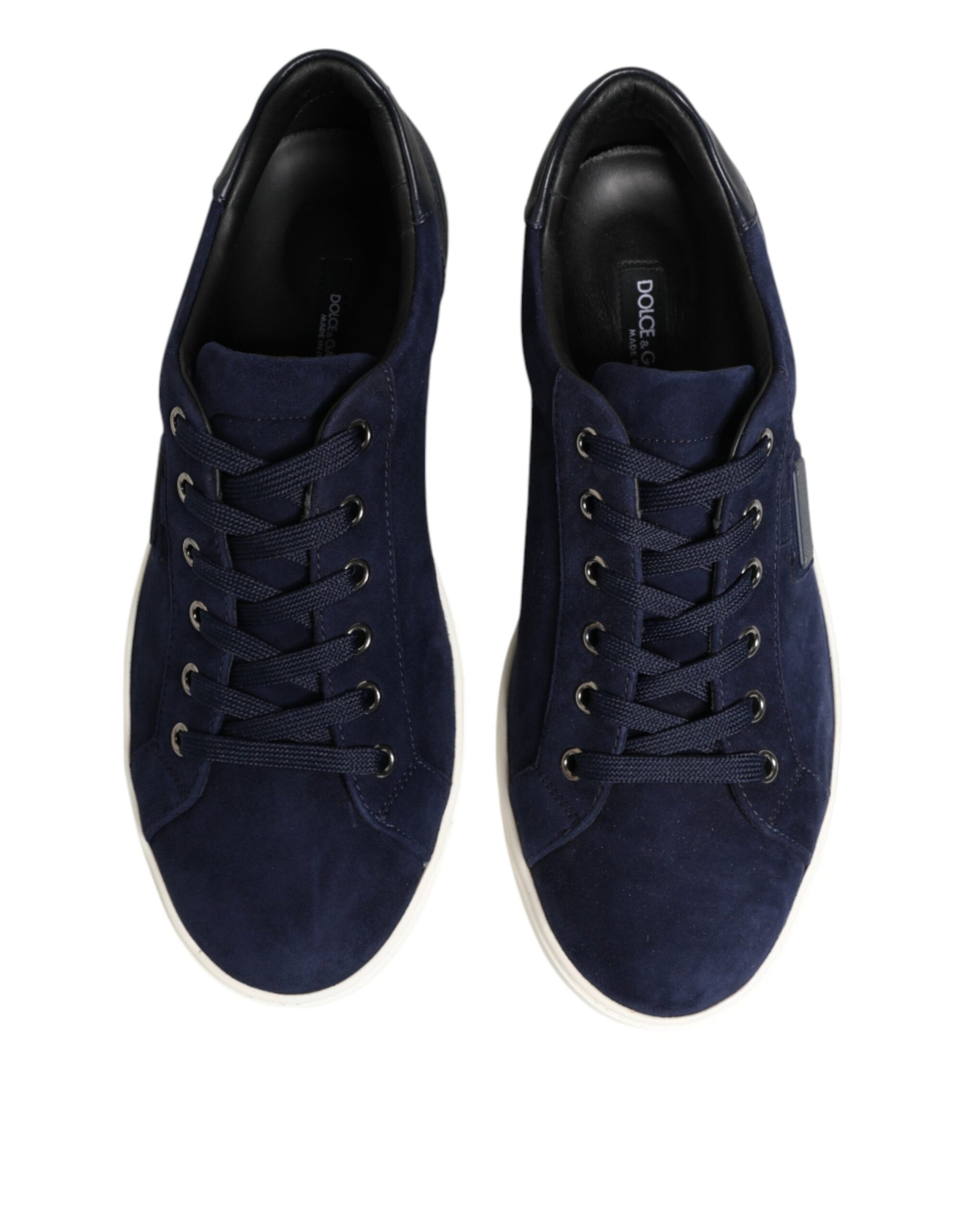 Baskets basses Dolce & Gabbana en cuir et daim bleus