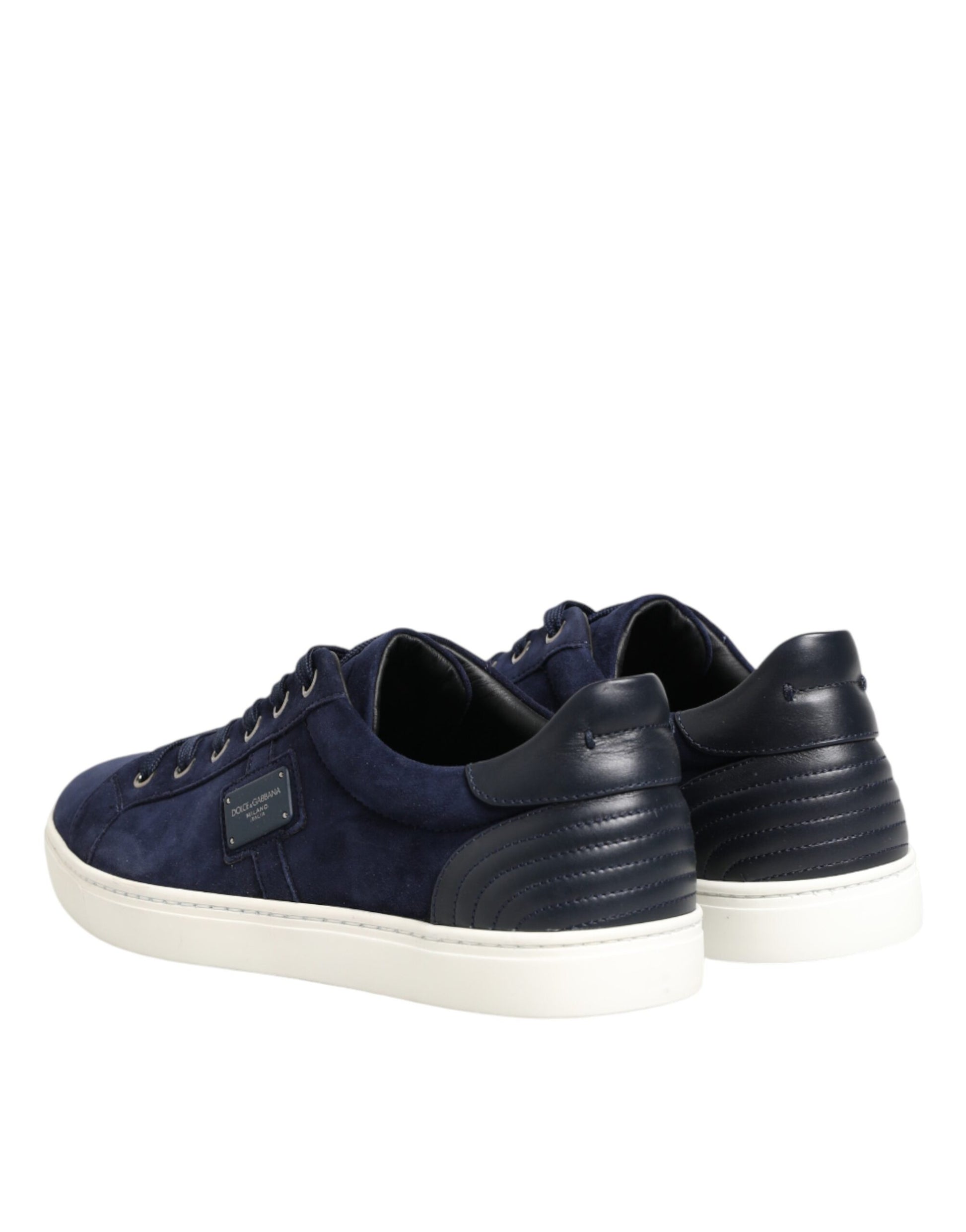 Baskets basses Dolce & Gabbana en cuir et daim bleus