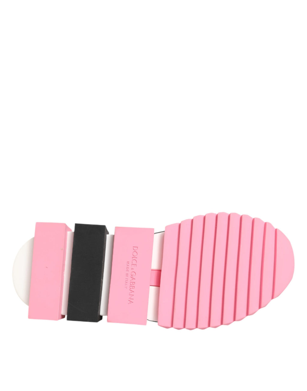 Chaussures Baskets Dolce & Gabbana Sorrento imprimé rose blanc