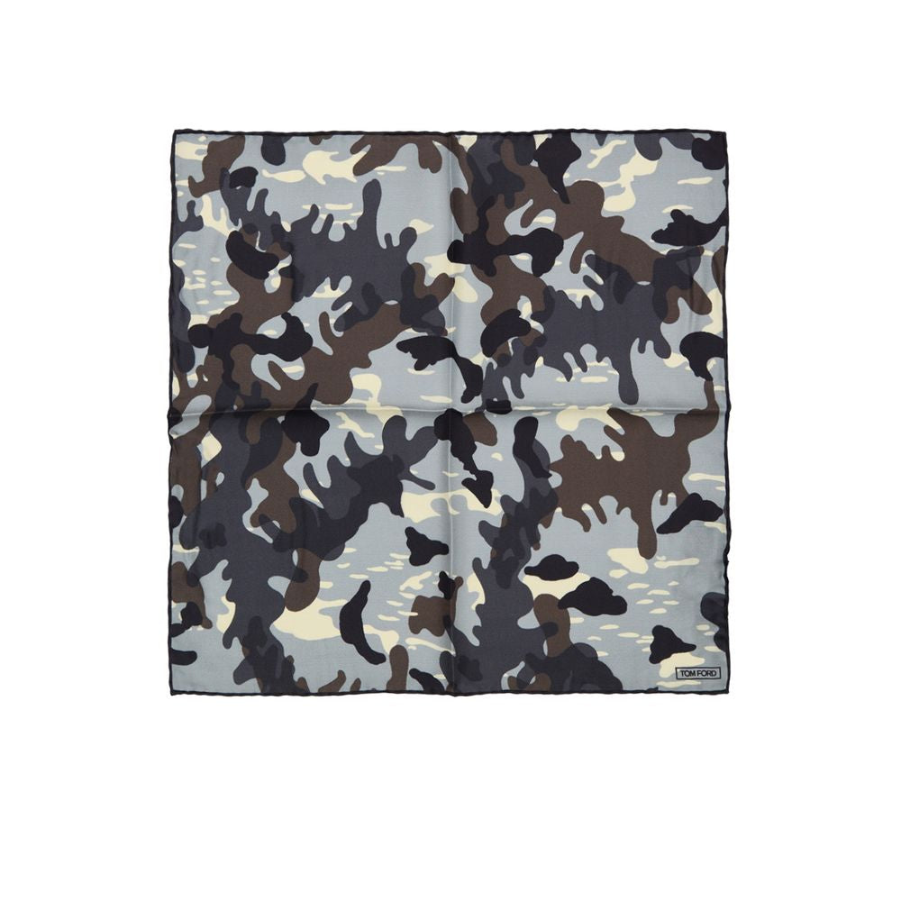 Pochette de costume Tom Ford en soie grise