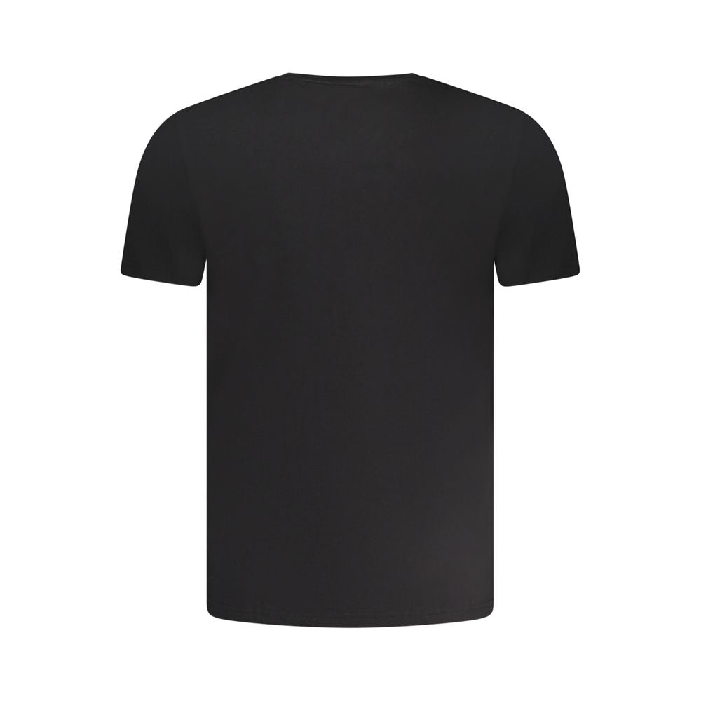 Aeronautica Militare Schwarzes Herren-T-Shirt aus Baumwolle