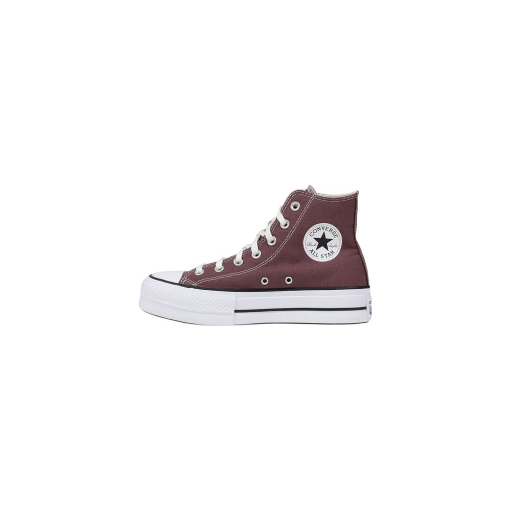 Baskets plateforme en tissu violet Converse