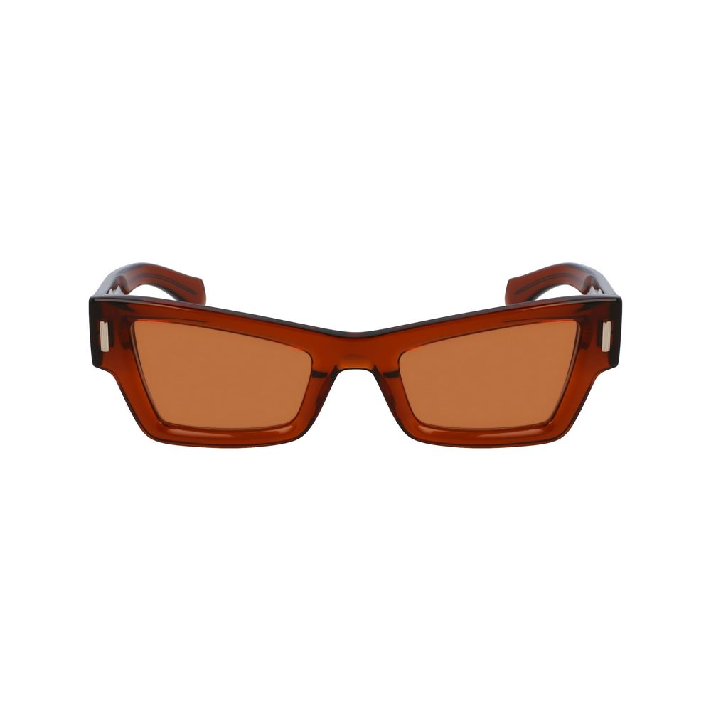 Lunettes de soleil Ferragamo en acétate marron