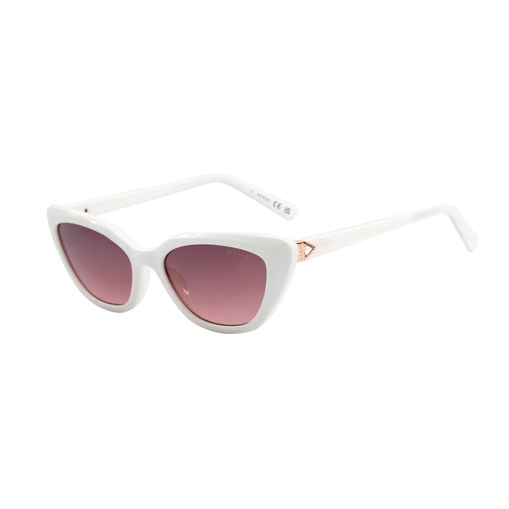 Lunettes de soleil injectées blanches Guess