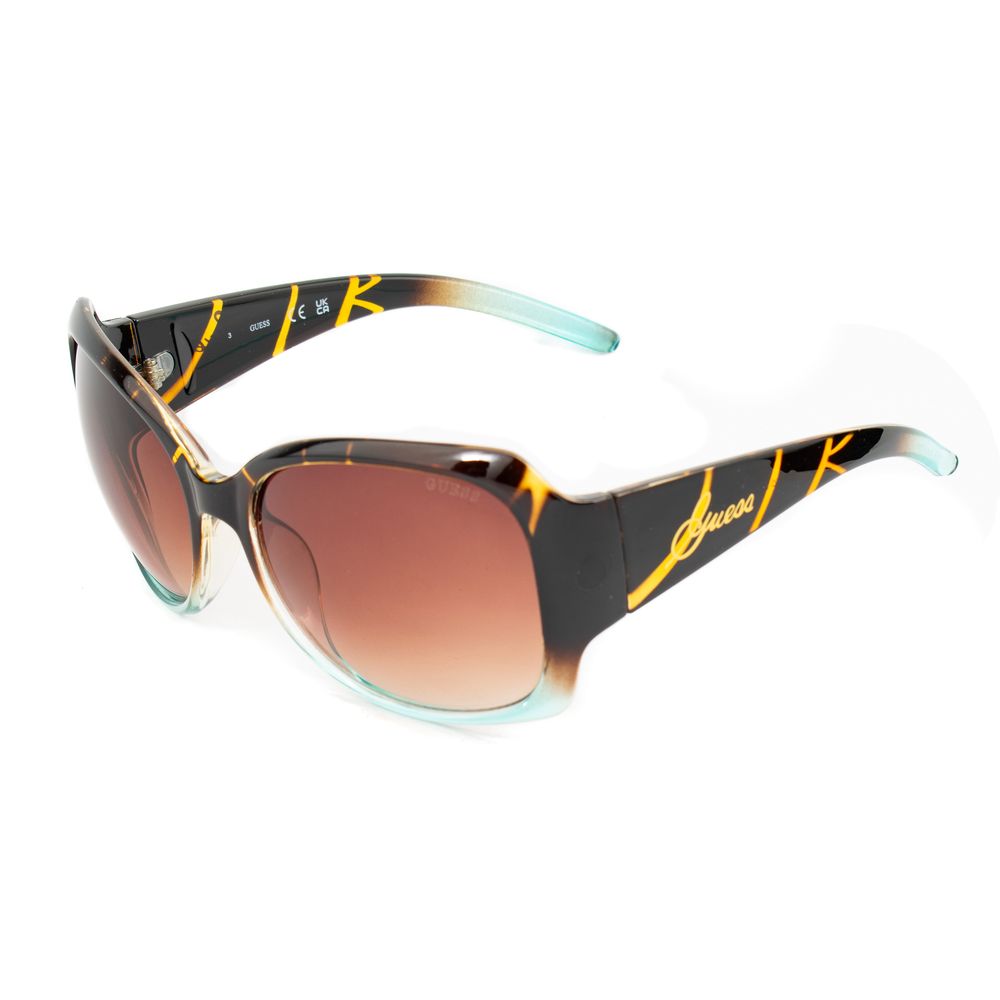 Lunettes de soleil noires Guess injectées
