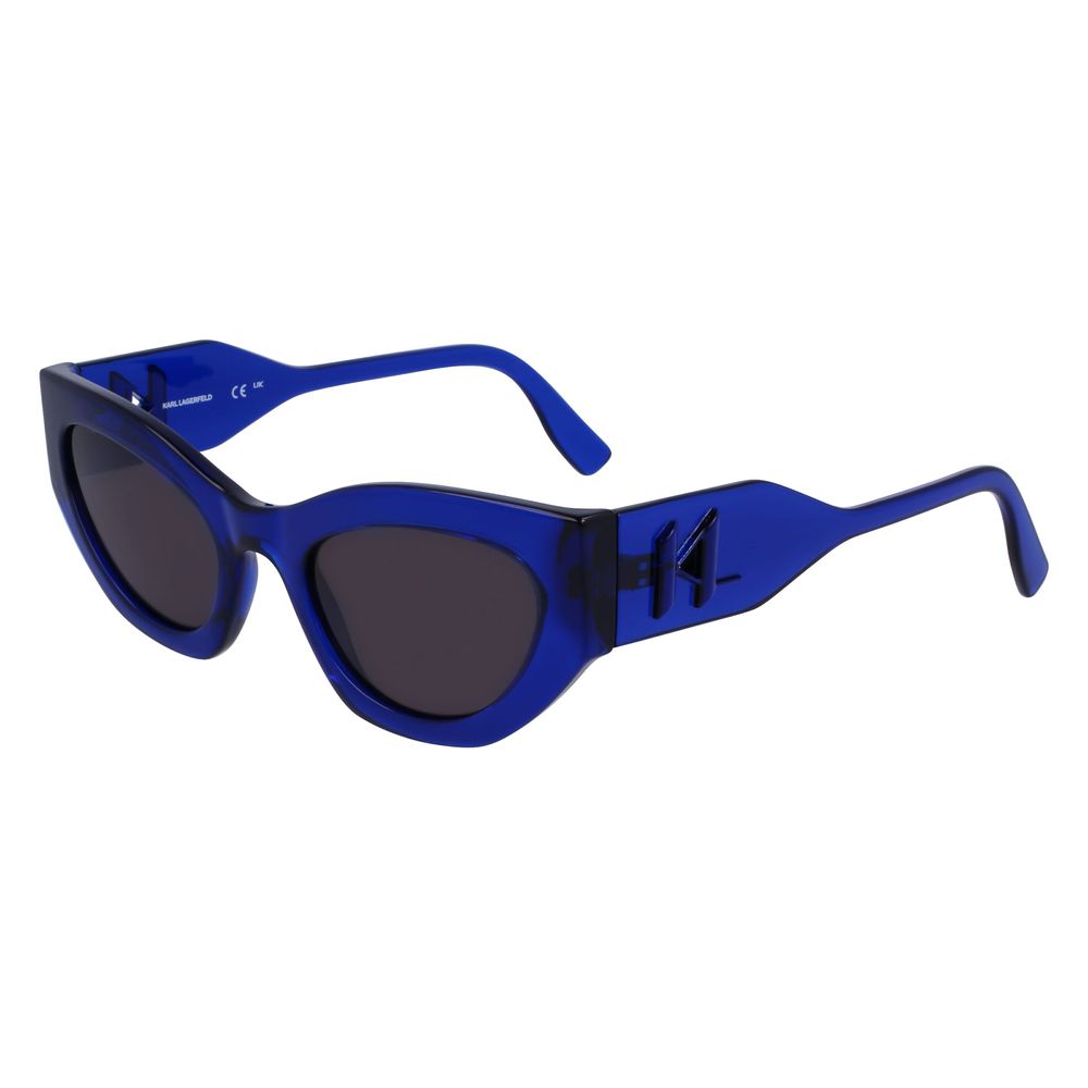 Lunettes de soleil injectées bleues Karl Lagerfeld