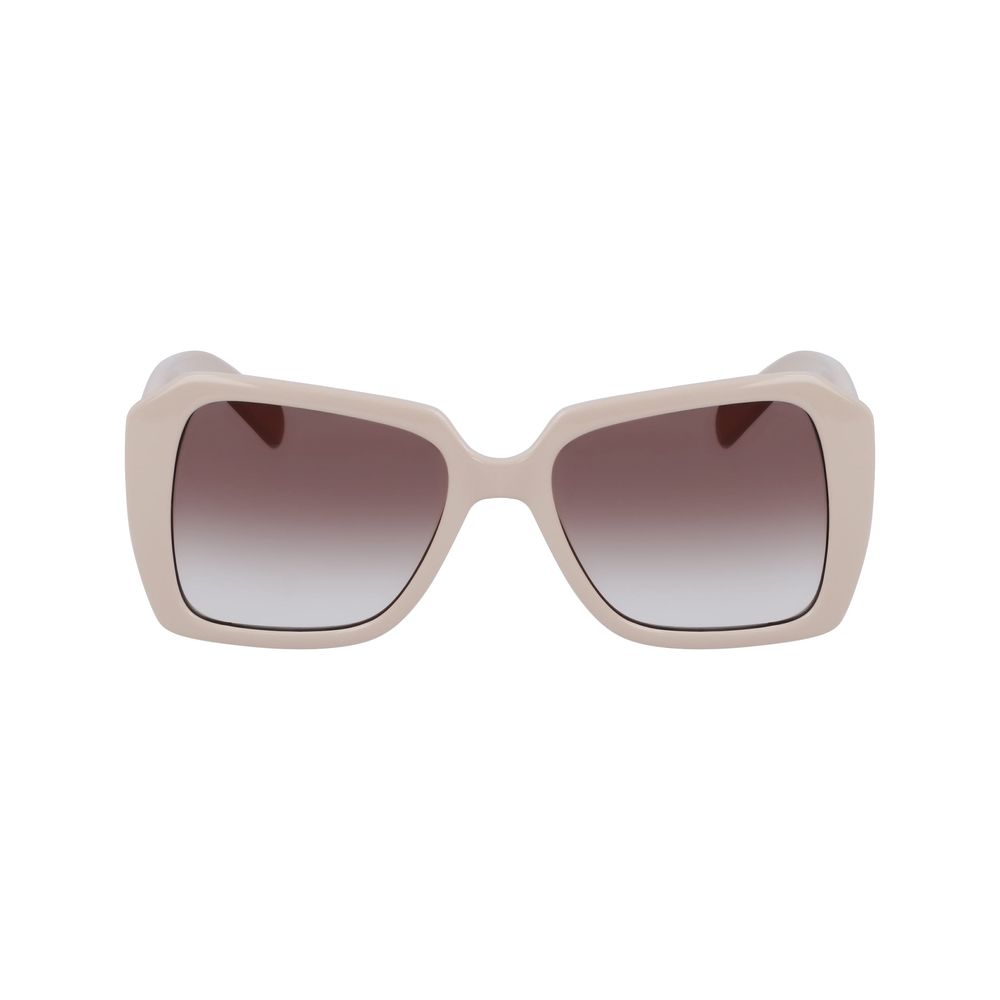Lunettes de soleil injectées blanches Karl Lagerfeld