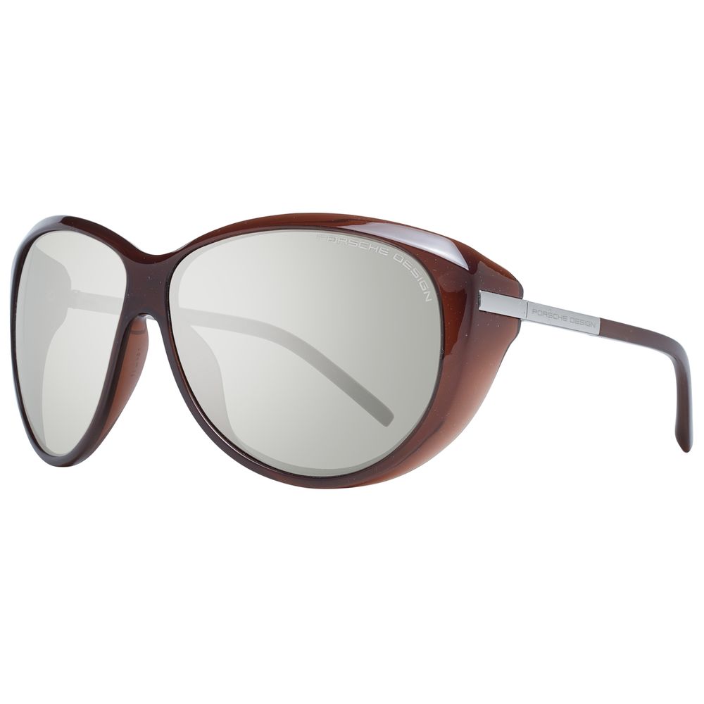 Lunettes de soleil Porsche Design en polyamide marron