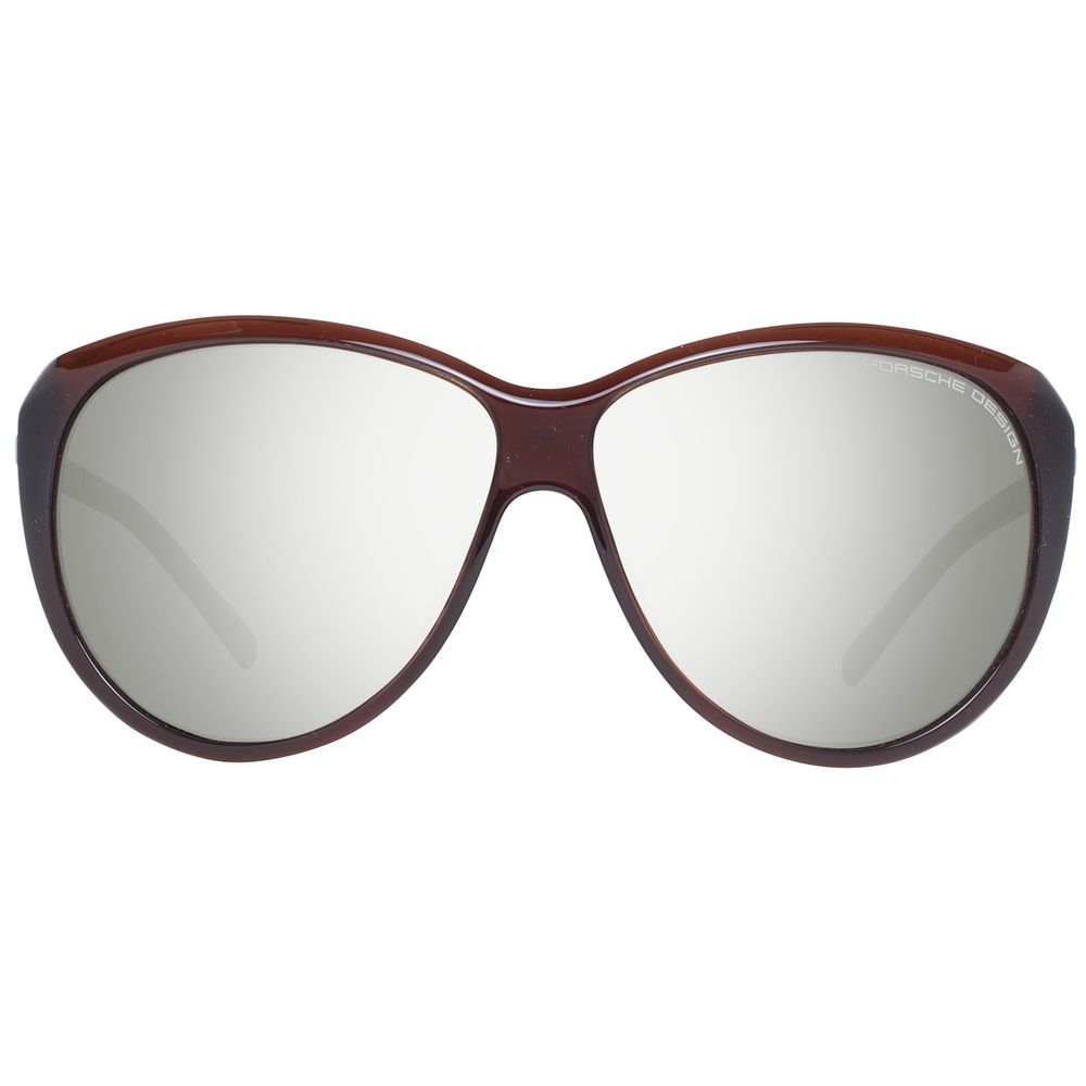 Lunettes de soleil Porsche Design en polyamide marron