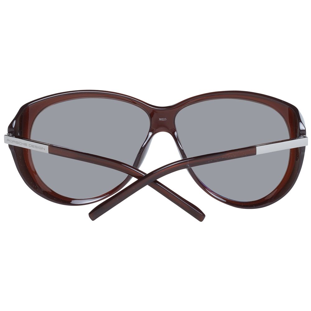 Lunettes de soleil Porsche Design en polyamide marron
