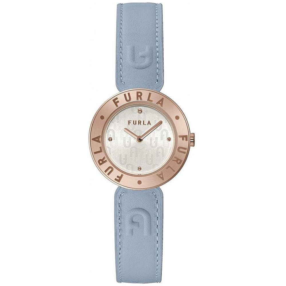 Furla Blue Leather Dress Watch