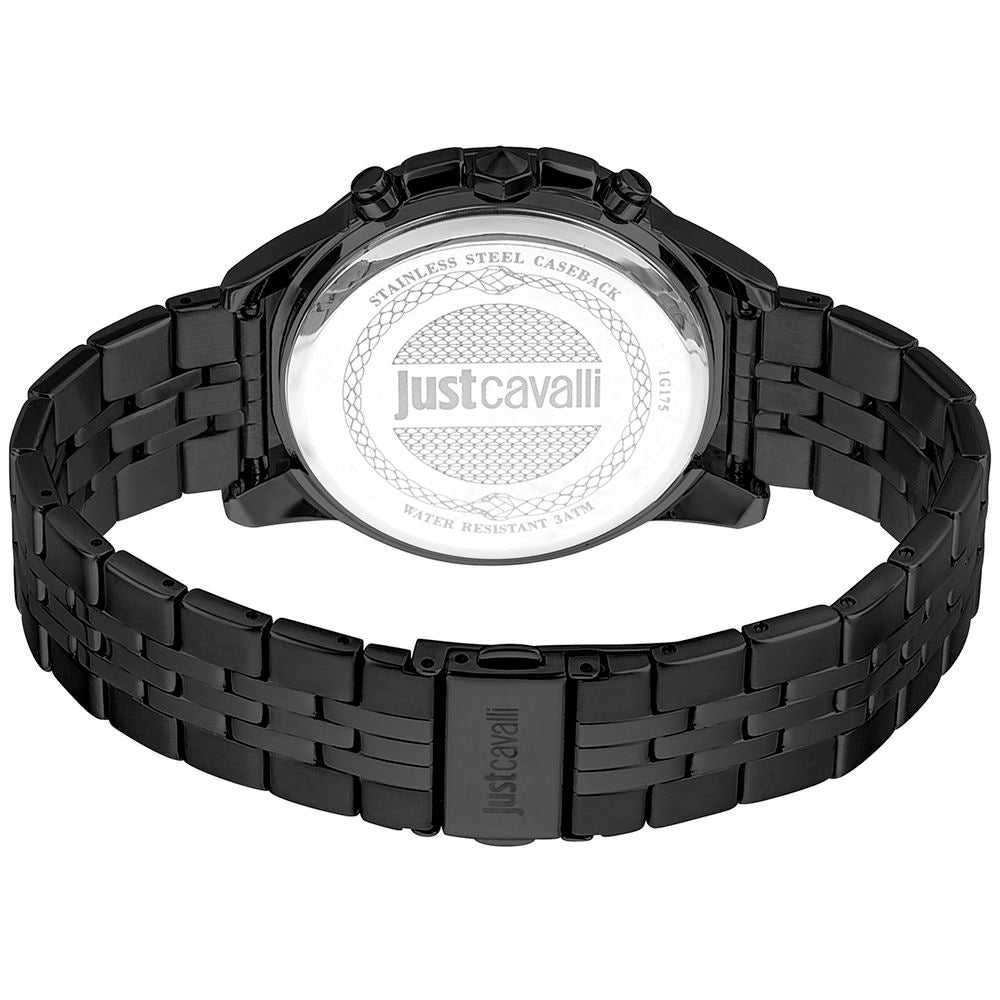 Montre habillée Just Cavalli en acier inoxydable noir