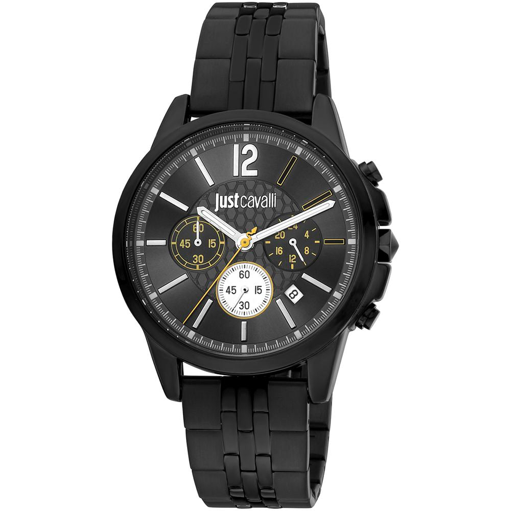 Montre Just Cavalli en acier inoxydable noir avec bracelet