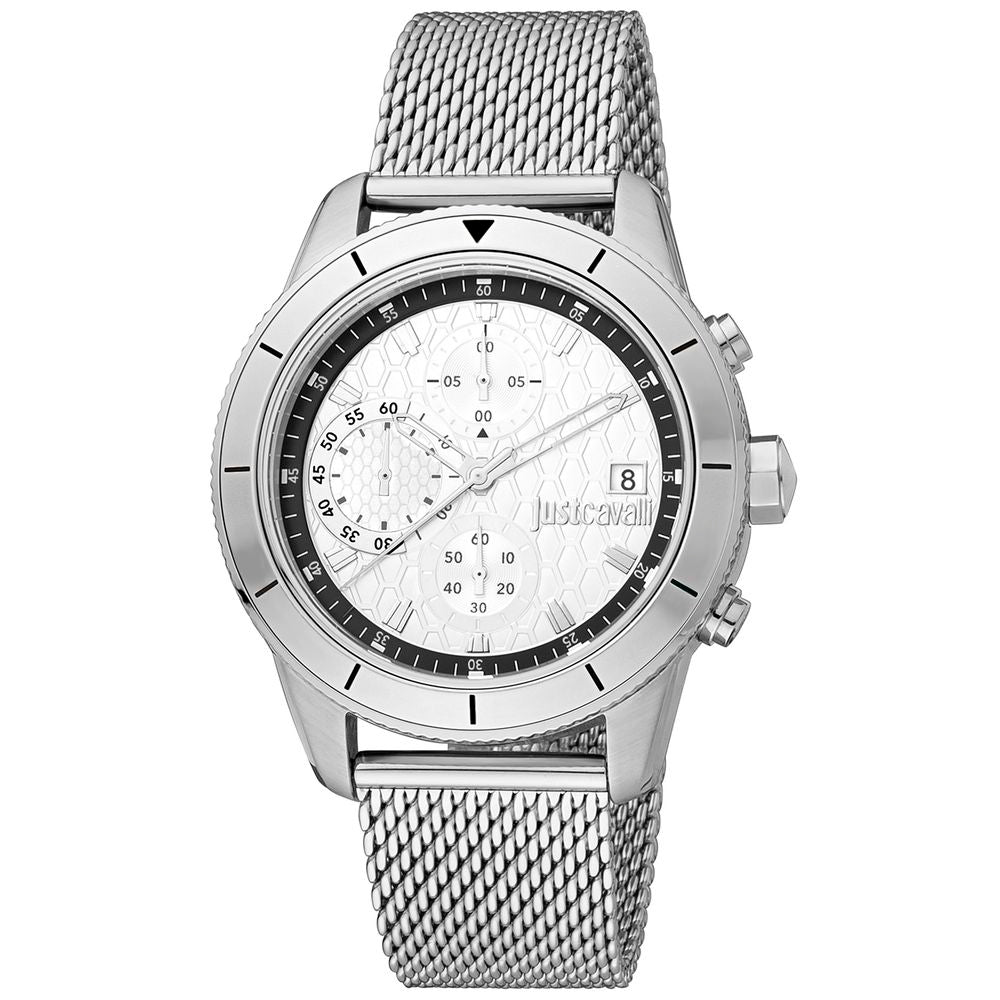 Montre Just Cavalli à bracelet en acier inoxydable gris