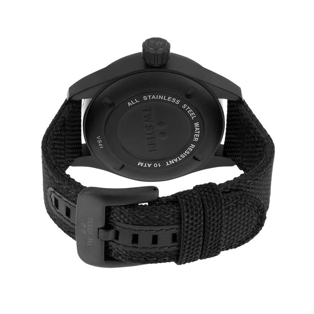 TW Steel Black Fabric Sport Watch