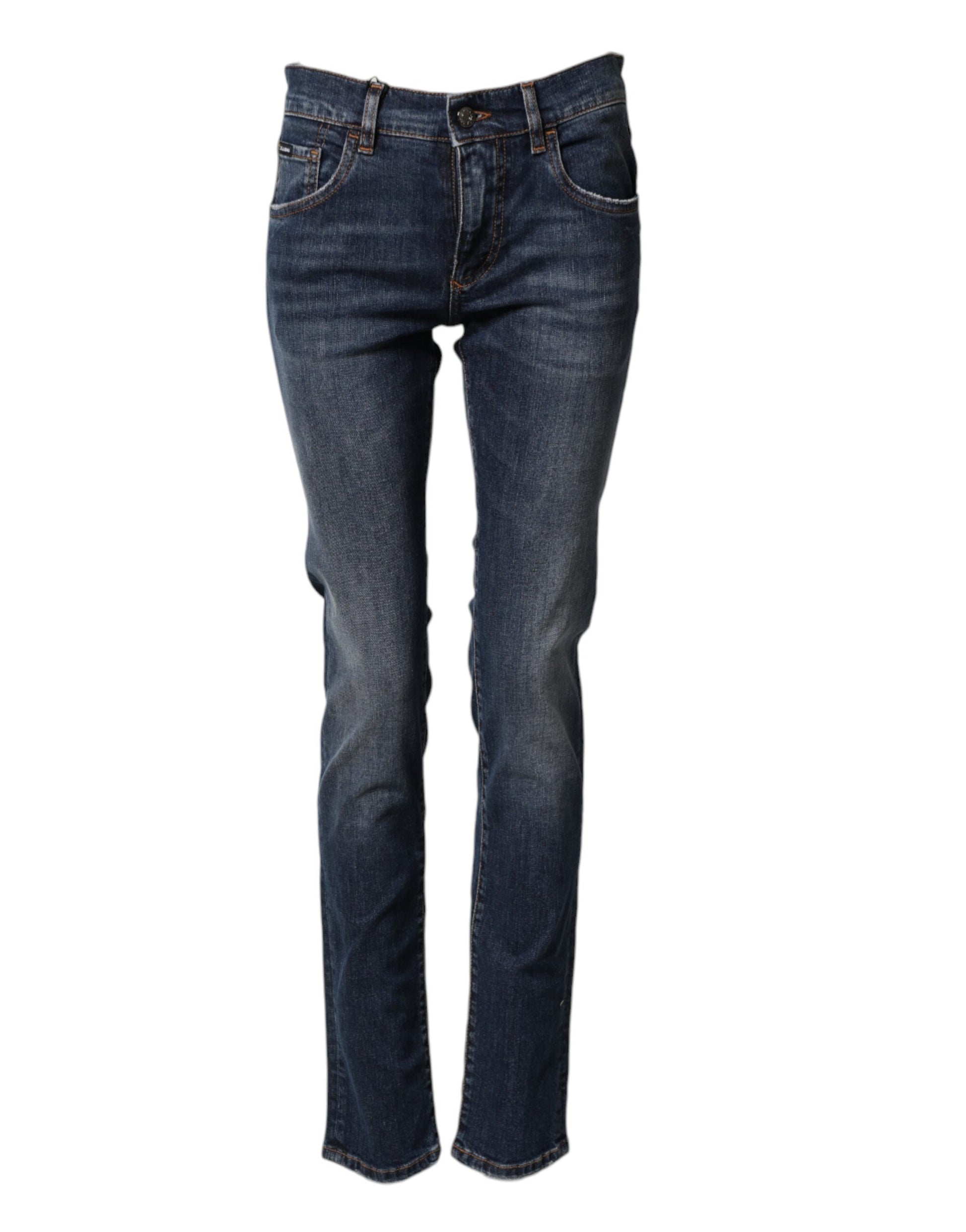 Jean slim en jean stretch en coton bleu Dolce & Gabbana pour homme