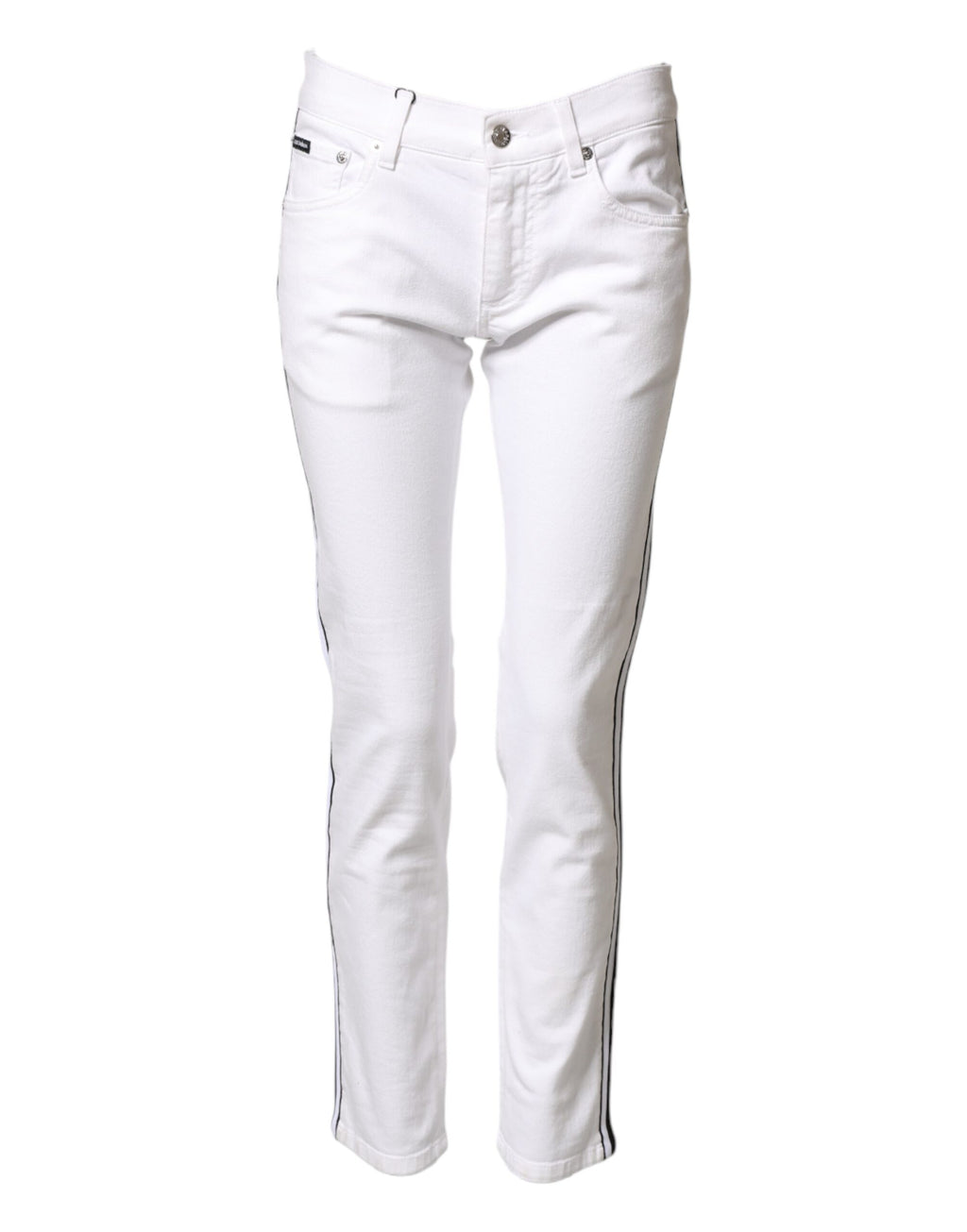 Jeans Homme Skinny Dolce & Gabbana en Coton Stretch Blanc