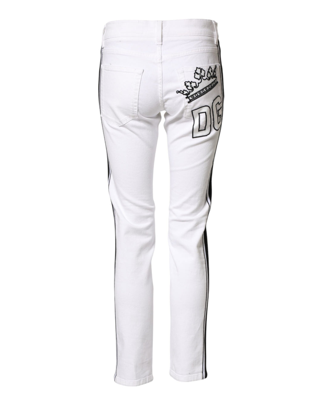 Jeans Homme Skinny Dolce & Gabbana en Coton Stretch Blanc