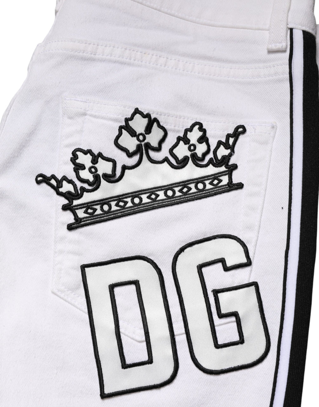 Jeans Homme Skinny Dolce & Gabbana en Coton Stretch Blanc