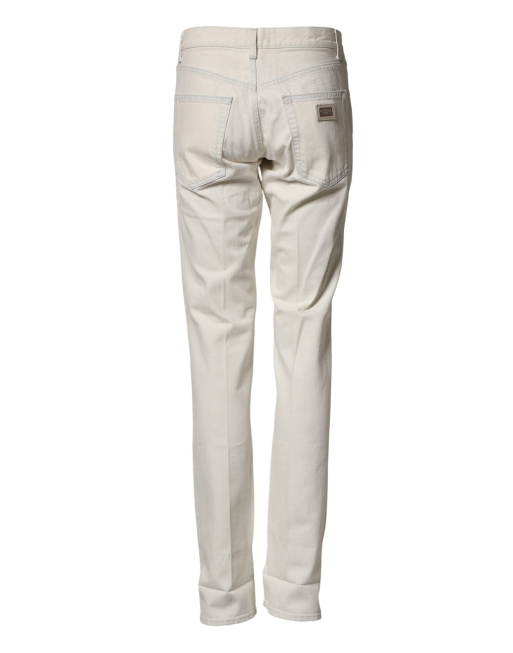 Dolce & Gabbana Jean Homme Skinny en Coton Blanc