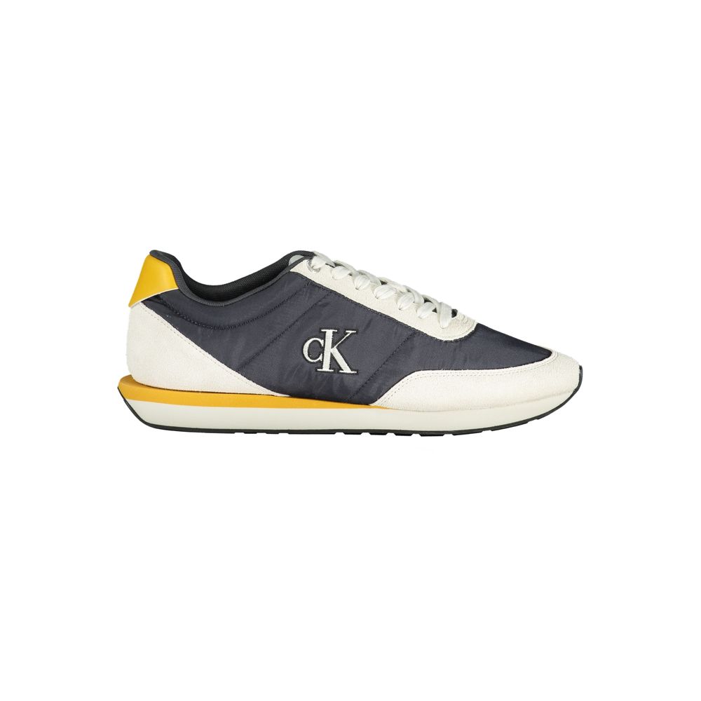 Baskets Calvin Klein bleues pour homme en polyester recyclé