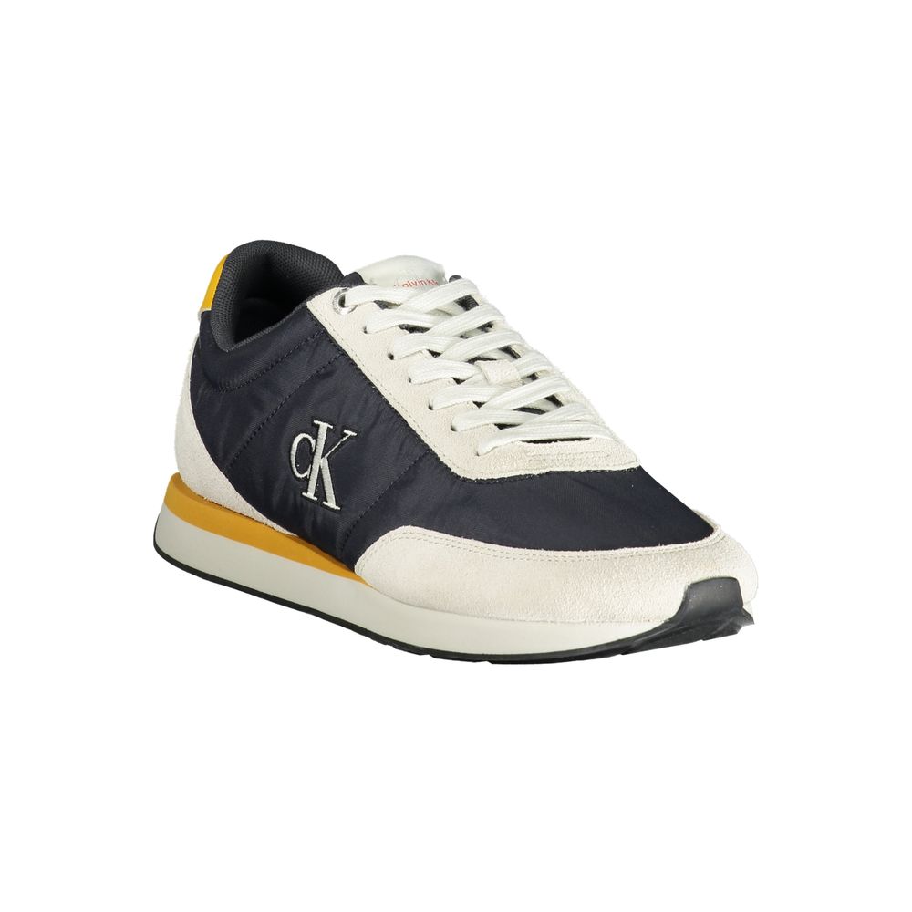Baskets Calvin Klein bleues pour homme en polyester recyclé