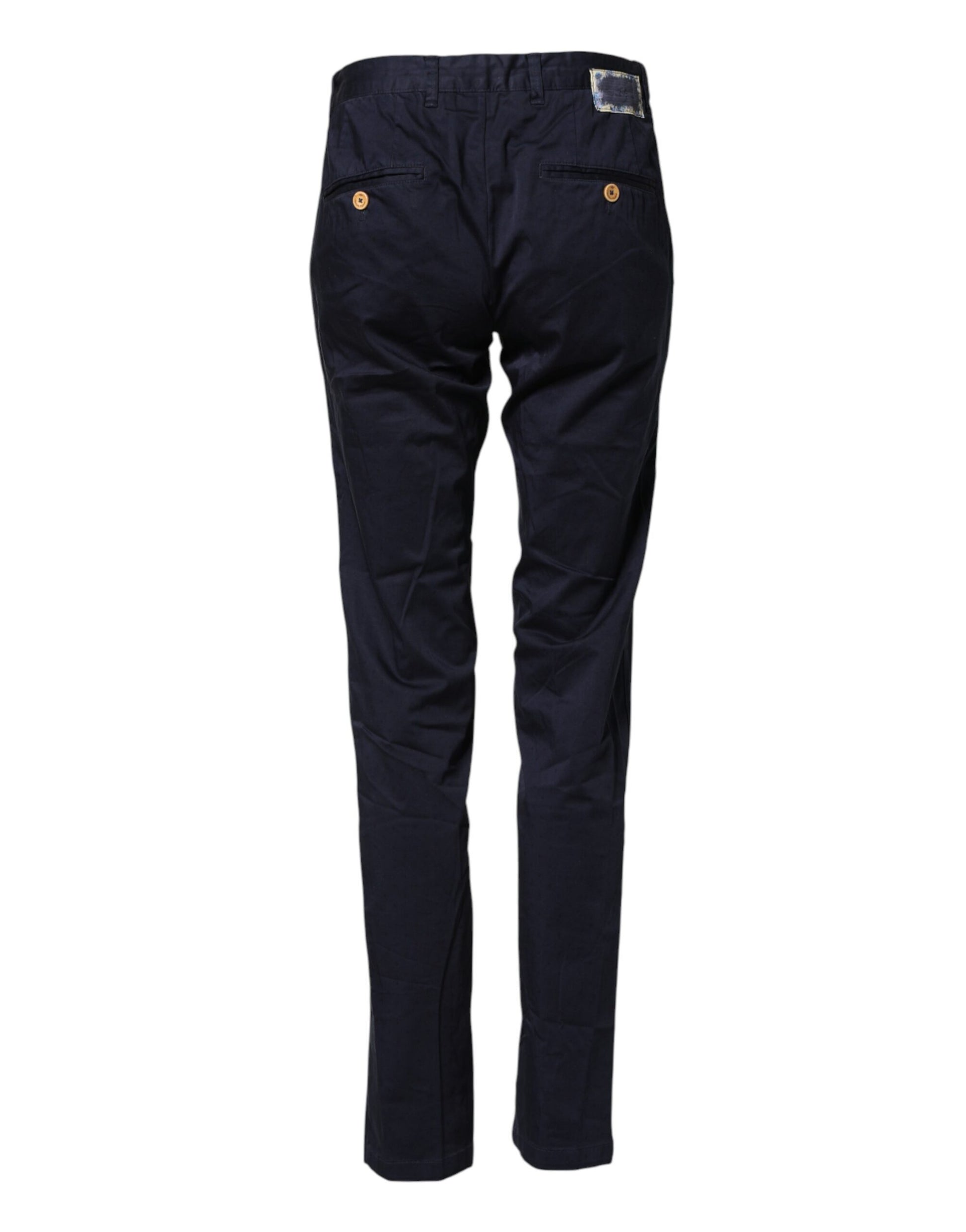 Pantalon slim homme Domenico Tagliente en coton bleu foncé