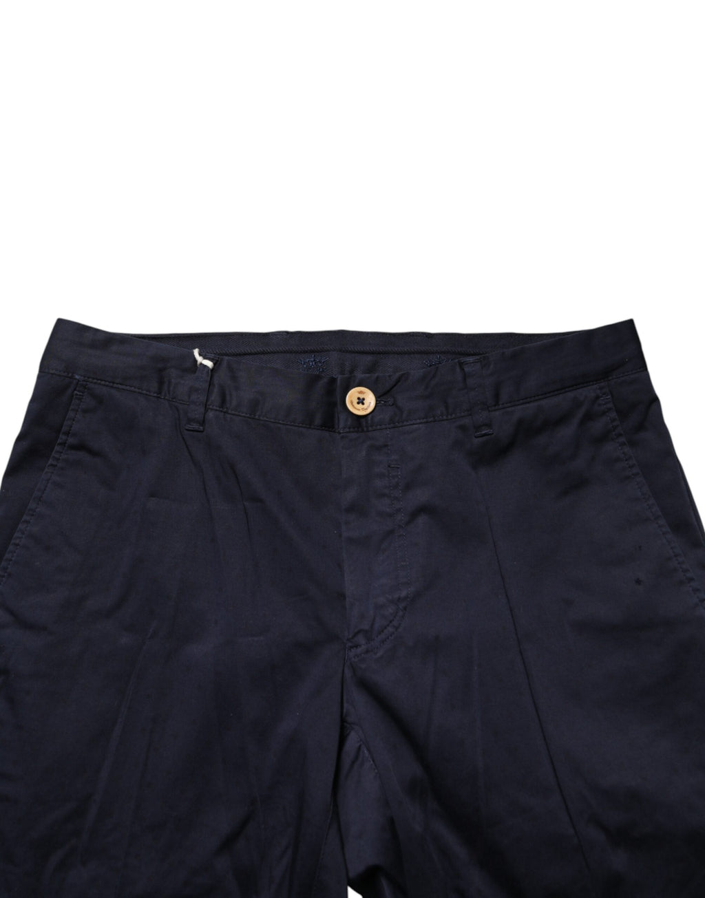 Pantalon slim homme Domenico Tagliente en coton bleu foncé