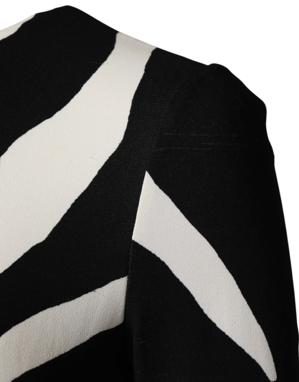 Robe fourreau mi-longue Dolce & Gabbana en viscose noire et blanche à imprimé zèbre