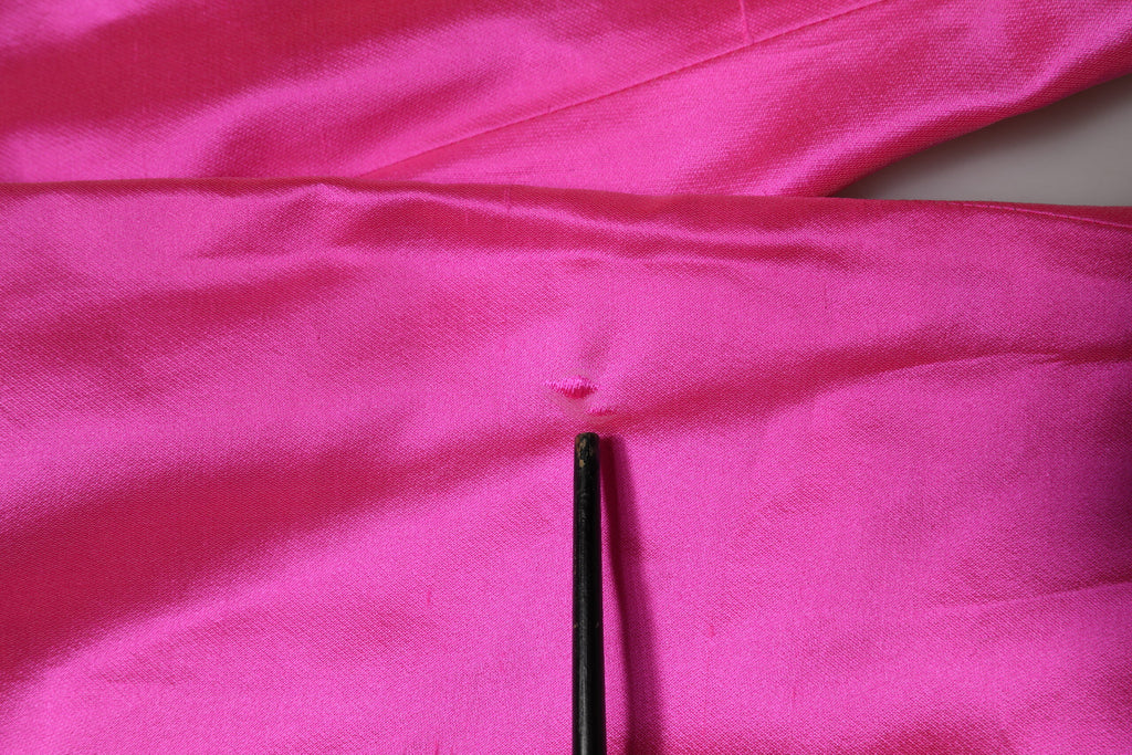 Pantalon taille haute en soie rose Dolce & Gabbana