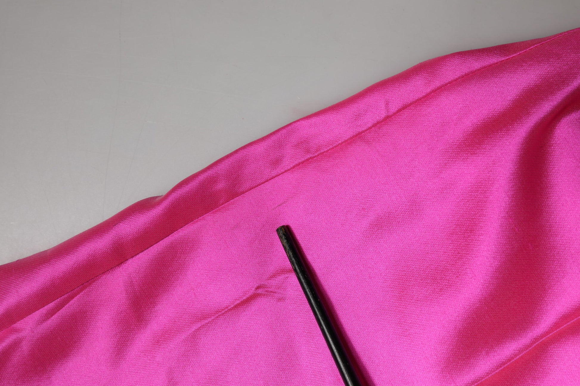 Pantalon taille haute en soie rose Dolce & Gabbana