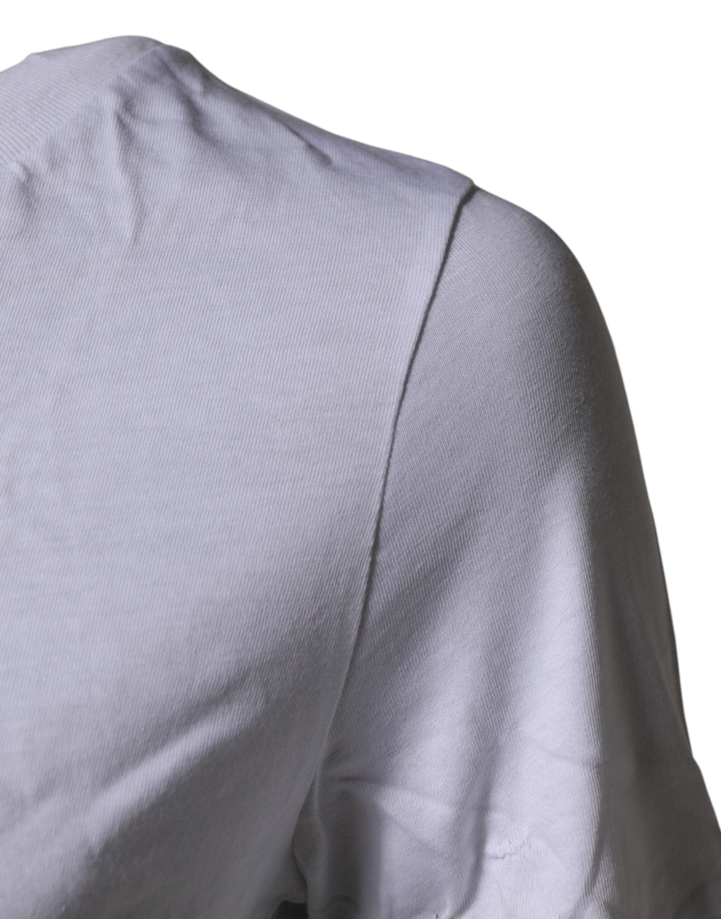 T-shirt Dolce & Gabbana blanc col rond manches courtes logo DG