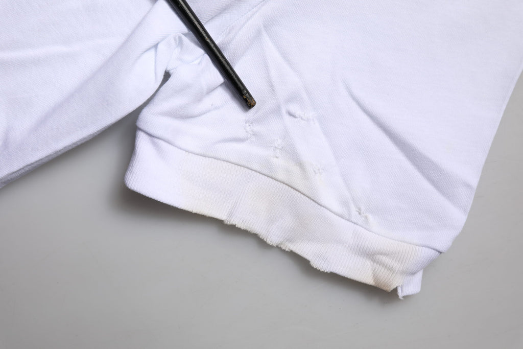 T-shirt Dolce & Gabbana blanc col rond manches courtes logo DG
