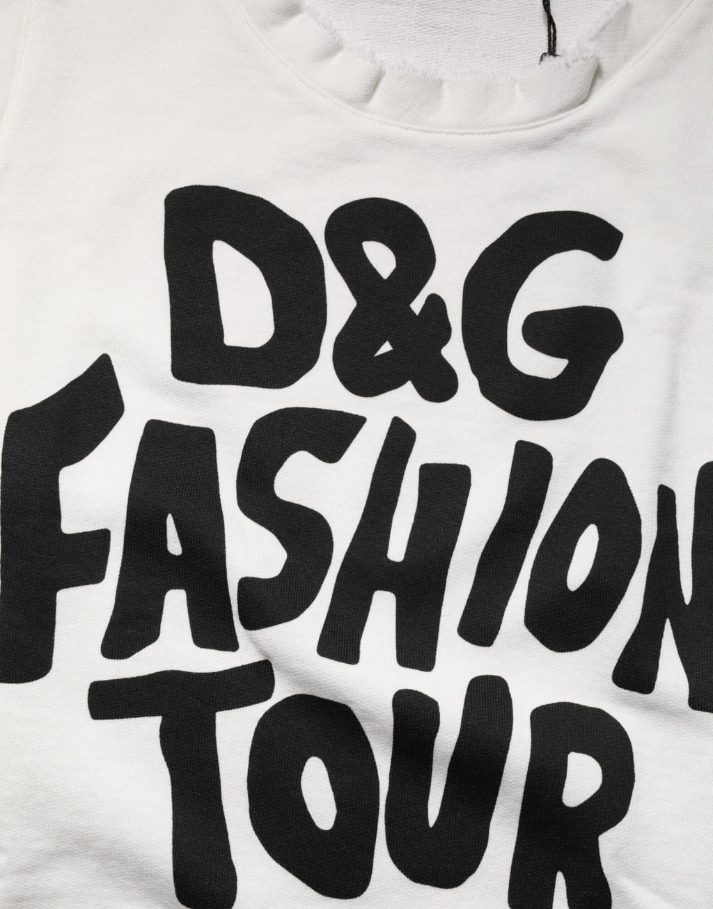 Débardeur Dolce & Gabbana blanc sans manches à col rond imprimé