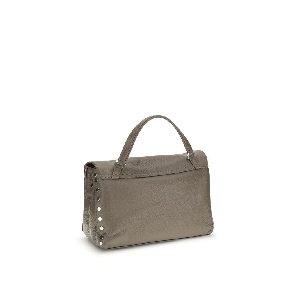 Zanellato Gray Calf Leather Bos Taurus Shoulder Bag