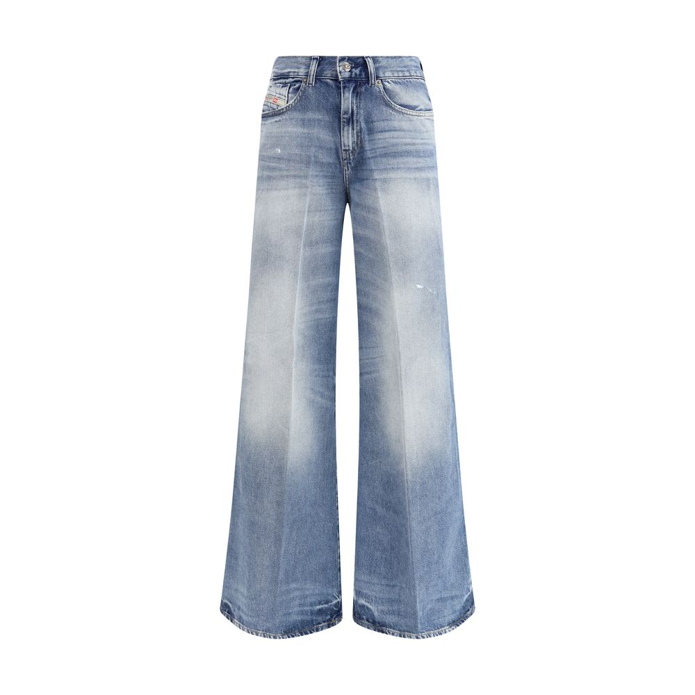 Jean bootcut en coton bleu Diesel