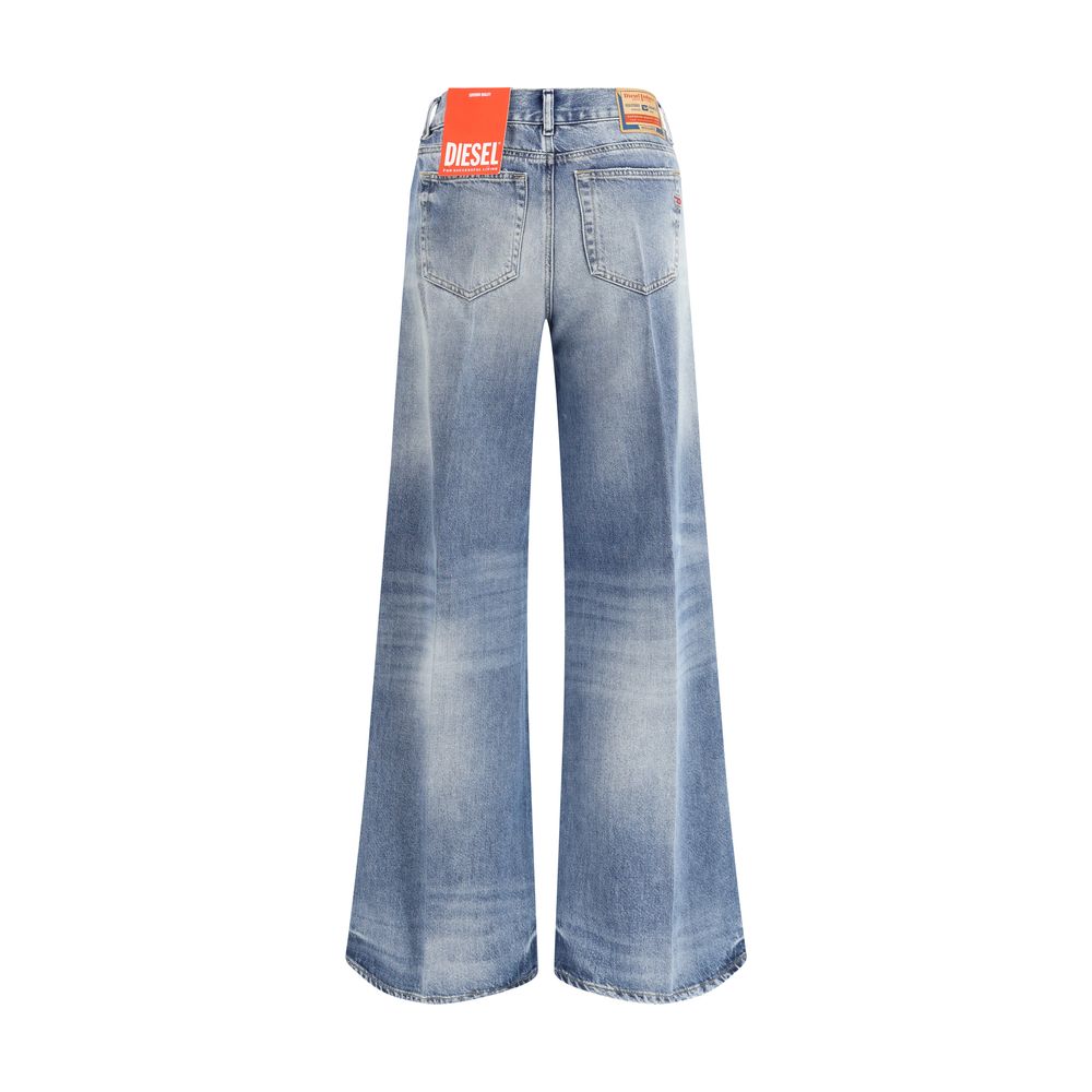 Jean bootcut en coton bleu Diesel