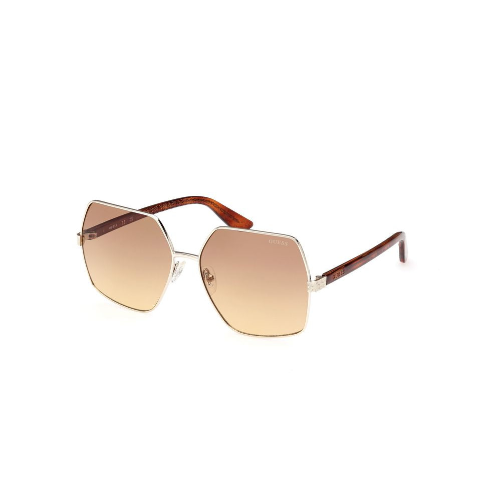 Lunettes de soleil Guess en métal doré