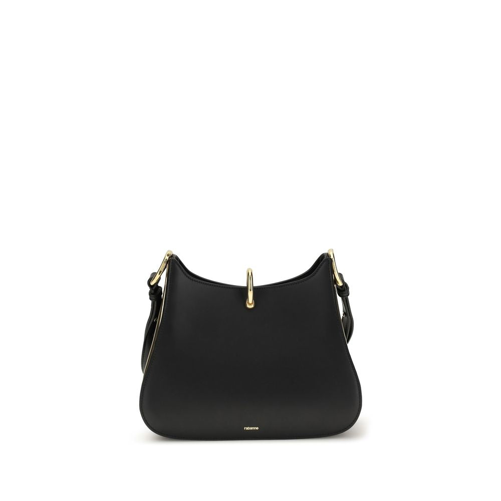 Rabanne Black Calf Leather Bos Taurus Shoulder Bag